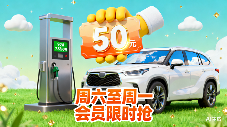 加油券限时抢！平安好车主会员周六至周一专属，省钱趁现在！